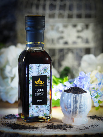 Mufeed, Habbatus Sauda Oil 100%, 170 ml